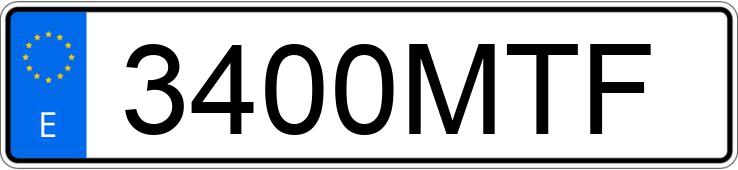 Numer rejestracyjny 3400MTF posiada PEUGEOT 3008