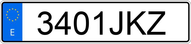 Numer rejestracyjny 3401JKZ posiada FIAT 500 Numer rejestracyjny 3401JKZ posiada FIAT 500