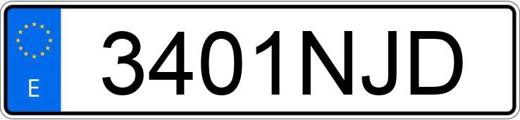 Numer rejestracyjny 3401NJD posiada BMW SERIE 4