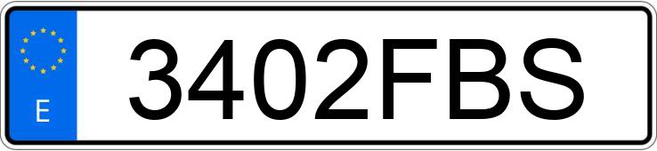 Numer rejestracyjny 3402FBS posiada DACIA LOGAN