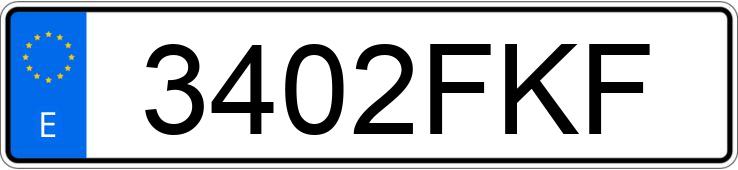 Numer rejestracyjny 3402FKF posiada JEEP GRAND CHEROKEE