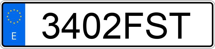 Numer rejestracyjny 3402FST posiada BMW SERIE 3