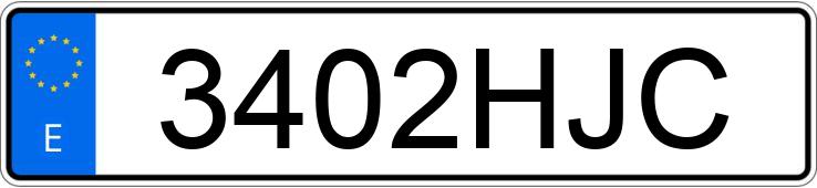 Numer rejestracyjny 3402HJC posiada FIAT PUNTO