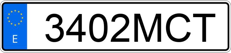 Numer rejestracyjny 3402MCT posiada BMW X3