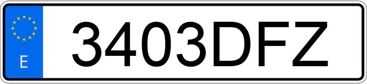 Numer rejestracyjny 3403DFZ posiada SEAT LEON