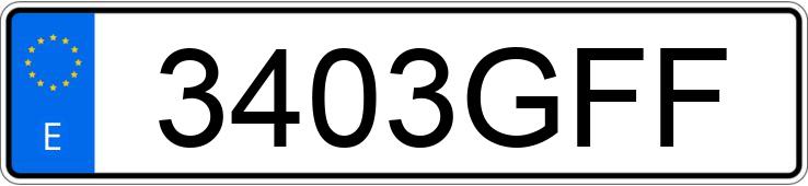 Numer rejestracyjny 3403GFF posiada SEAT ALTEA XL