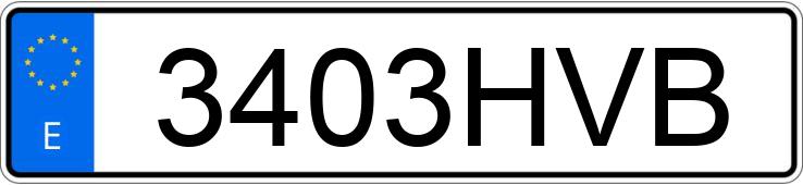 Numer rejestracyjny 3403HVB posiada FIAT DUCATO