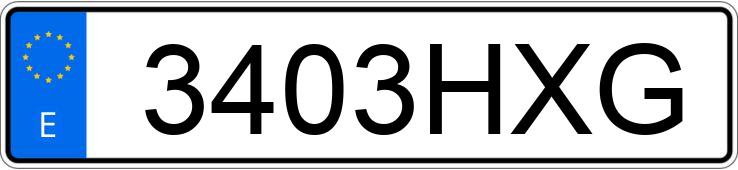 Numer rejestracyjny 3403HXG posiada AUDI A4
