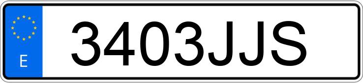 Numer rejestracyjny 3403JJS posiada FIAT 500X