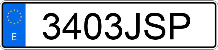 Numer rejestracyjny 3403JSP posiada FORD FIESTA Numer rejestracyjny 3403JSP posiada FORD FIESTA