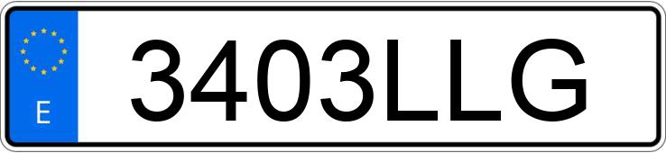 Numer rejestracyjny 3403LLG posiada OPEL CORSA