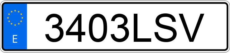 Numer rejestracyjny 3403LSV posiada SEAT TARRACO
