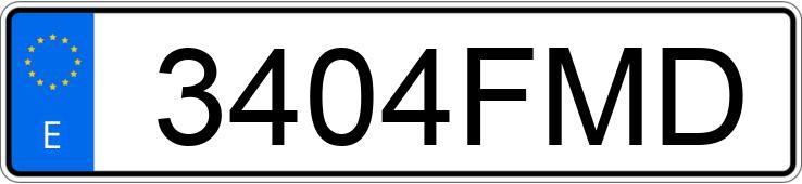 Numer rejestracyjny 3404FMD posiada Citroën C4