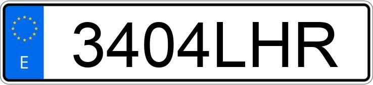 Numer rejestracyjny 3404LHR posiada MERCEDES A (177)