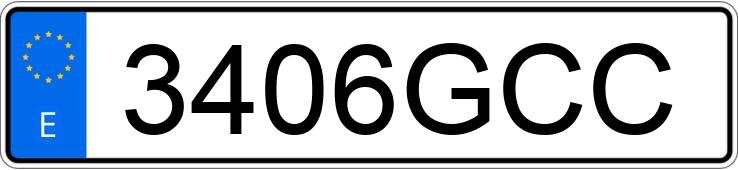 Numer rejestracyjny 3406GCC posiada VOLKSWAGEN GOLF Numer rejestracyjny 3406GCC posiada VOLKSWAGEN GOLF