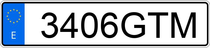 Numer rejestracyjny 3406GTM posiada AUDI A3 Numer rejestracyjny 3406GTM posiada AUDI A3