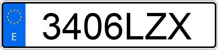 Numer rejestracyjny 3406LZX posiada RENAULT MEGANE