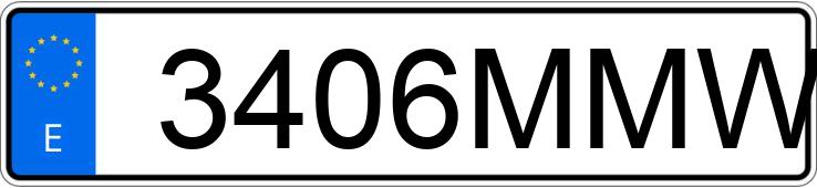 Numer rejestracyjny 3406MMW posiada MERCEDES C (204)