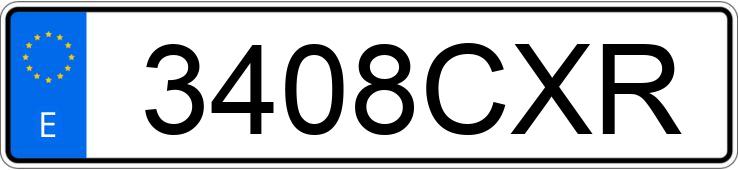 Numer rejestracyjny 3408CXR posiada OPEL VIVARO