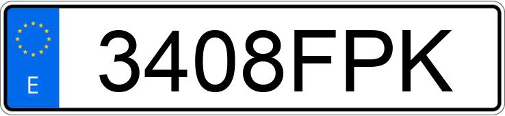 Numer rejestracyjny 3408FPK posiada TOYOTA LAND CRUISER