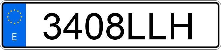 Numer rejestracyjny 3408LLH posiada FORD TRANSIT COURIER
