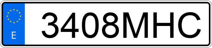 Numer rejestracyjny 3408MHC posiada MERCEDES VITO