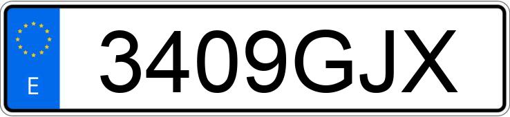 Numer rejestracyjny 3409GJX posiada BMW SERIE 7