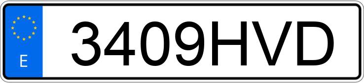 Numer rejestracyjny 3409HVD posiada BMW SERIE 3