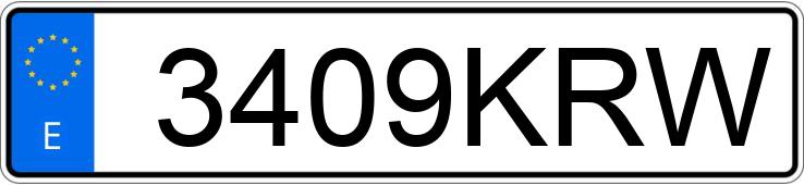 Numer rejestracyjny 3409KRW posiada MINI MINI