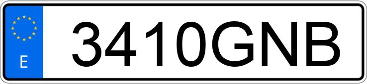 Numer rejestracyjny 3410GNB posiada SEAT IBIZA