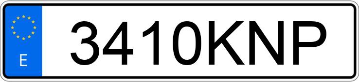 Numer rejestracyjny 3410KNP posiada AUDI A1 SPORTBACK