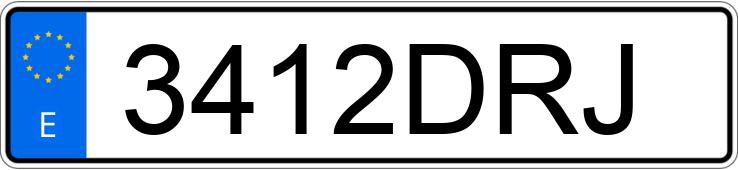 Numer rejestracyjny 3412DRJ posiada KIA SORENTO