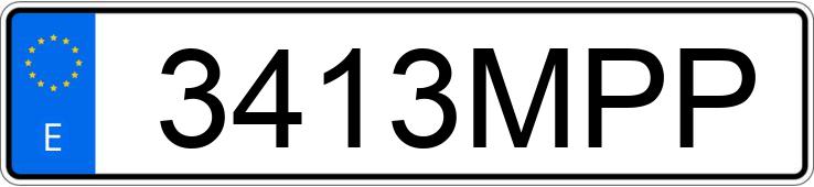 Numer rejestracyjny 3413MPP posiada CHEVROLET-GM CAMARO