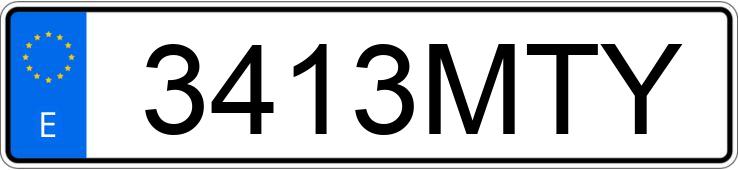 Numer rejestracyjny 3413MTY posiada RENAULT CLIO