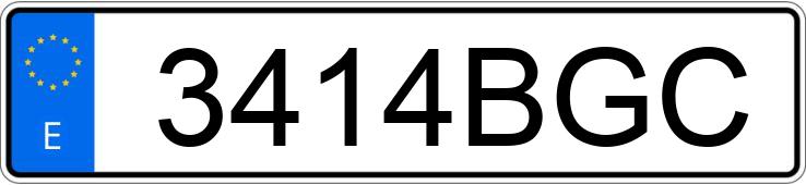 Numer rejestracyjny 3414BGC posiada PEUGEOT EXPERT Numer rejestracyjny 3414BGC posiada PEUGEOT EXPERT