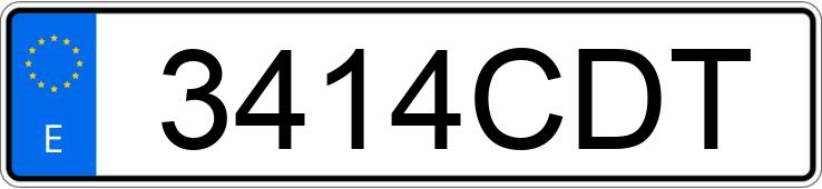 Numer rejestracyjny 3414CDT posiada SEAT LEON SPORTS LIMITED 1.9 TDI