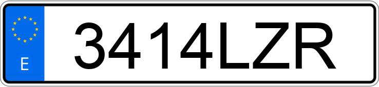 Numer rejestracyjny 3414LZR posiada FORD TRANSIT