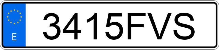 Numer rejestracyjny 3415FVS posiada RENAULT LAGUNA