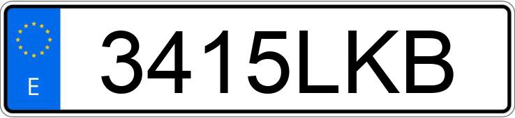 Numer rejestracyjny 3415LKB posiada BMW F 900