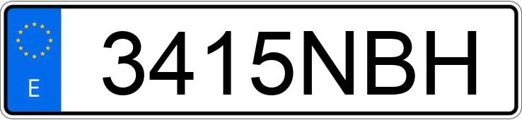 Numer rejestracyjny 3415NBH posiada VOLVO XC40