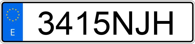 Numer rejestracyjny 3415NJH posiada MERCEDES V (638-639-447)