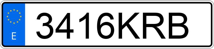 Numer rejestracyjny 3416KRB posiada MERCEDES A (176)