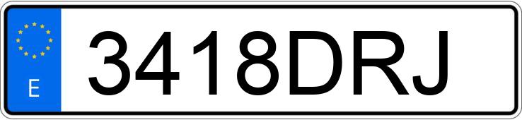 Numer rejestracyjny 3418DRJ posiada SEAT LEON