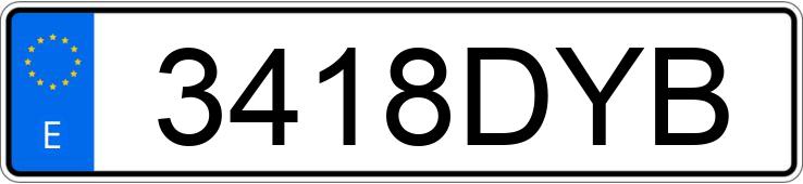 Numer rejestracyjny 3418DYB posiada FORD TRANSIT CONNECT Numer rejestracyjny 3418DYB posiada FORD TRANSIT CONNECT