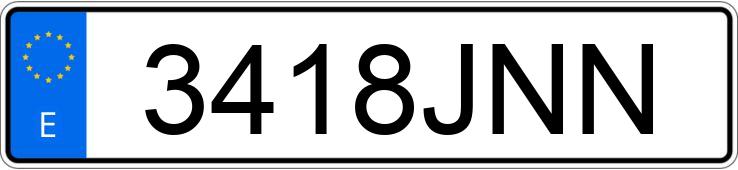 Реєстраційний номер 3418JNN має BMW SERIE 4 Реєстраційний номер 3418JNN має BMW SERIE 4