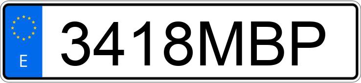 Numer rejestracyjny 3418MBP posiada RENAULT MASTER Numer rejestracyjny 3418MBP posiada RENAULT MASTER