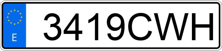 Numer rejestracyjny 3419CWH posiada PEUGEOT 206 Numer rejestracyjny 3419CWH posiada PEUGEOT 206
