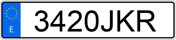 Numer rejestracyjny 3420JKR posiada IVECO CROSSWAY