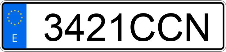 Numer rejestracyjny 3421CCN posiada VOLKSWAGEN GOLF