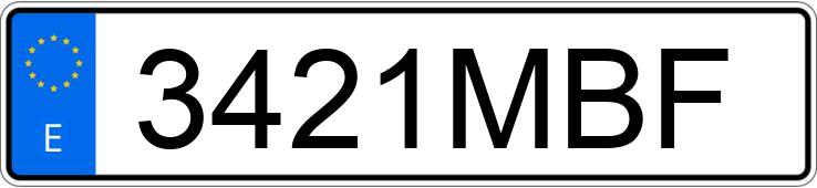 Registreringsnummeret 3421MBF har BMW SERIE 2